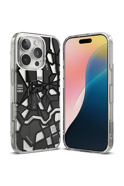 Royal Husă de protecție pentru iPhone 16 Pro Max, Protect, Y36, Lexgard, Harta Seulului Deep Dark