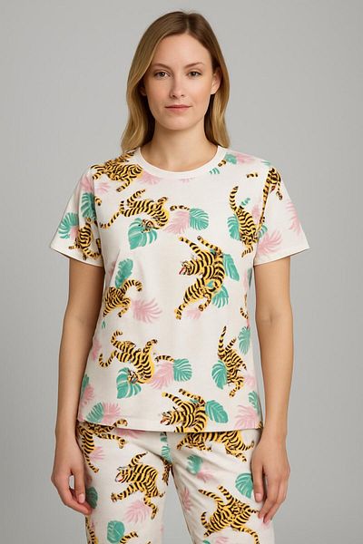 MODA Model Short Sleeve Pajama Set