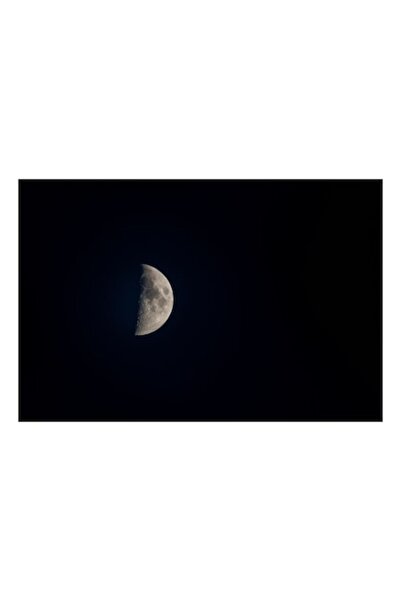 OEM Pictură pe pânză - „Luna pe cerul întunecat al nopții”, 70 x 50 cm