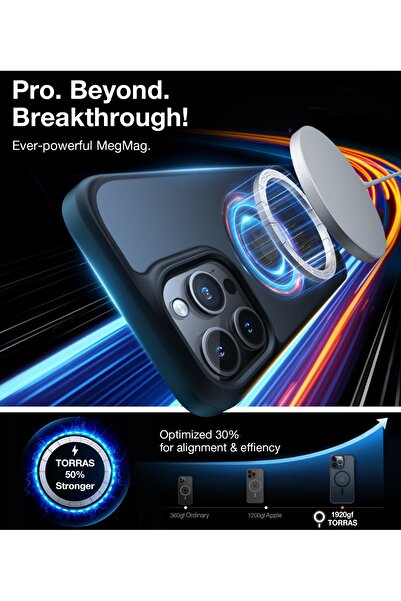 TORRAS Magnetic Guardian Designed for iPhone 15 Pro Max Case