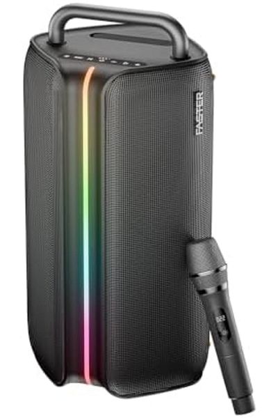Faster X400 Wireless Speaker 110W, Portable Bluetooth Party Speaker with Wireless Mic, Bluetooth 5.3