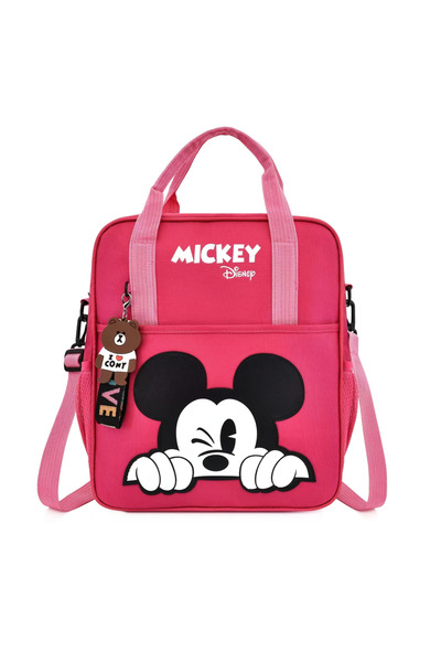 Choice1 حقيبة ظهر من قماش أكسفورد من ديزني كارتون باللون الأحمر، حقيبة يد، حق...