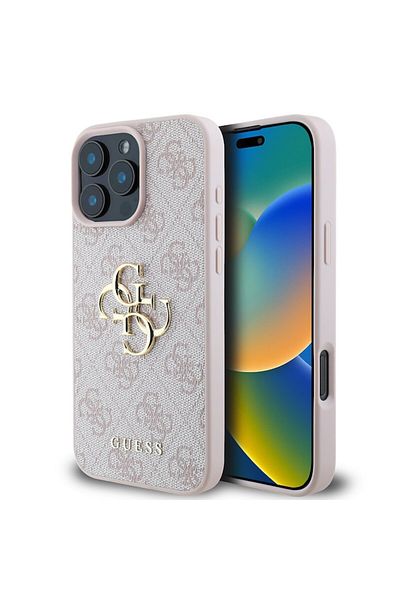 Royal Protective Case for iPhone 16 Pro, Protect, G92, Leather, Powder Pink