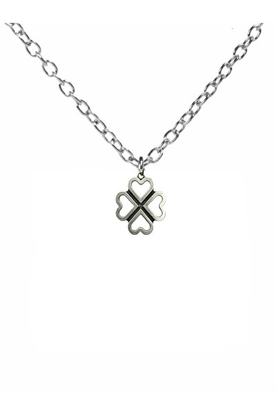 Herşey Nota Antique Antique Necklace with 4 Leaf Clover Figure – Unisex Metal...
