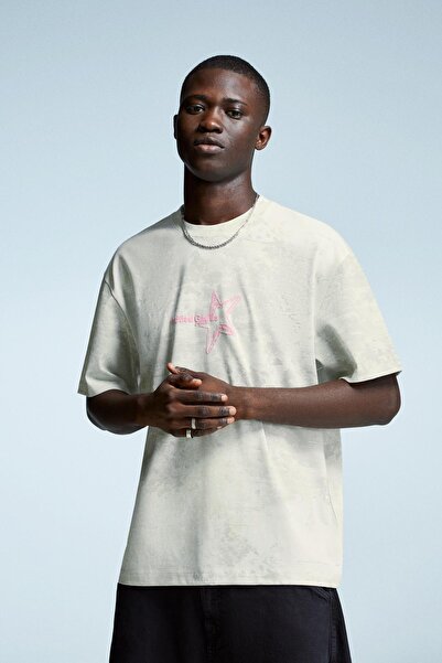 Bershka Kısa kollu baskılı tişört