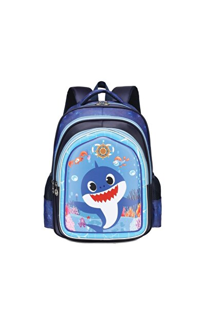 Daemi Ghiozdan școlar 3D SHARK, 31x24x41 cm