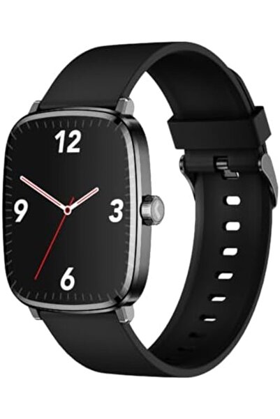 HYPHEN Risync Classic SA10 Smartwatch, Square Amoled Display, Black Silicone ...