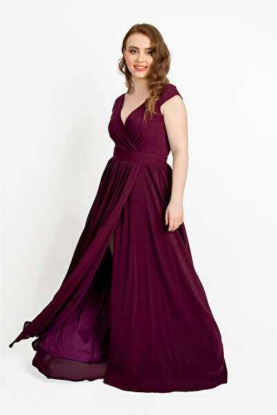 OEM Selina long veiled evening dress - L(40)
