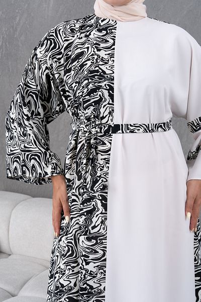Fzd filizzade Patterned Garnished Casual Dress