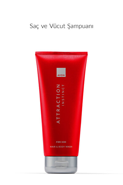 AVON Attraction Instinct Erkek Saç ve Vücut Şampuanı 200ml