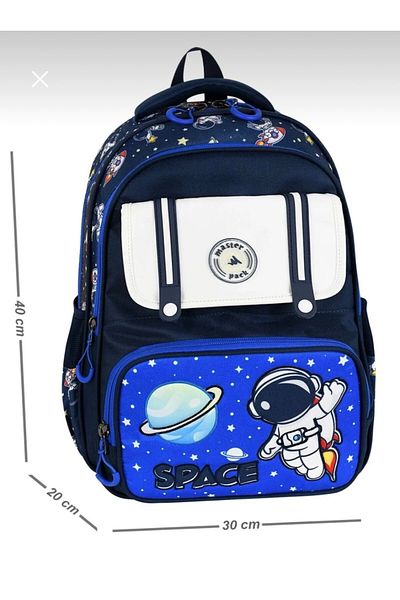 JOJO KIDS Boy Space Elementary School Backpack, Set of 3, Thermal Nutrition, Pen Holder, Orthopedic Bag