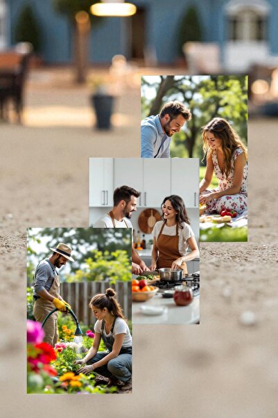 Gzl55 3lü kişiye özel mdf 18 x 27 cm tablo