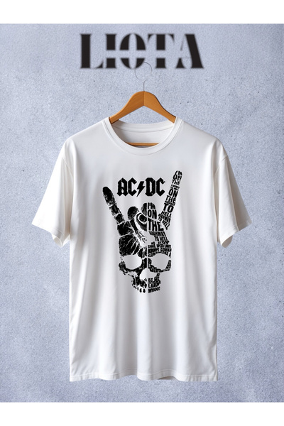 Vordevia Acdc Printed White T-Shirt