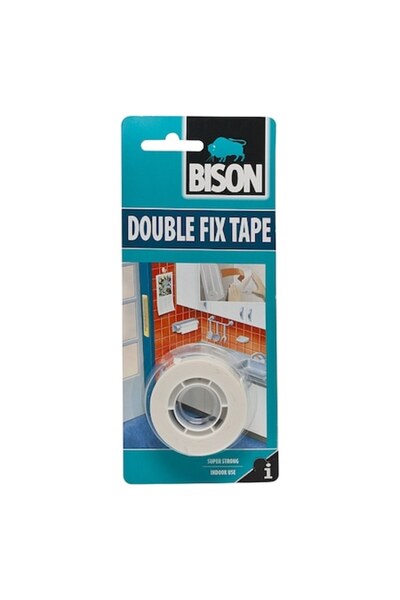 Bison Bandă dublu adezivă pentru uz interior, 1,5 m x 19 mm EV894