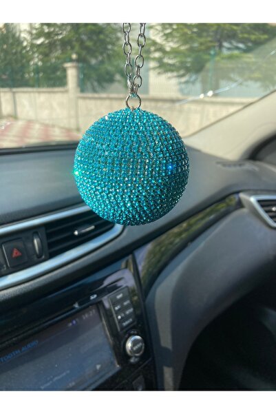 Altınay Mini Disko Topu - Kristal Dikiz Ayna Süsü – Eğlenceli Araba Aksesuarı...