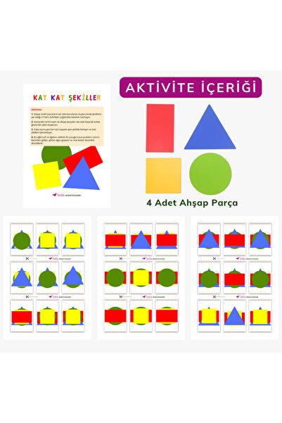 Dodo Montessori لعبة مطابقة وتكوين الأشكال متعددة الطبقات |   نشاط مونتيسوري ...
