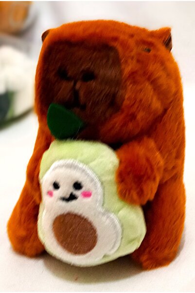 Pufline Meyveli Kapibara Peluş Oyuncak ve Çanta Süsü Ve Takısı