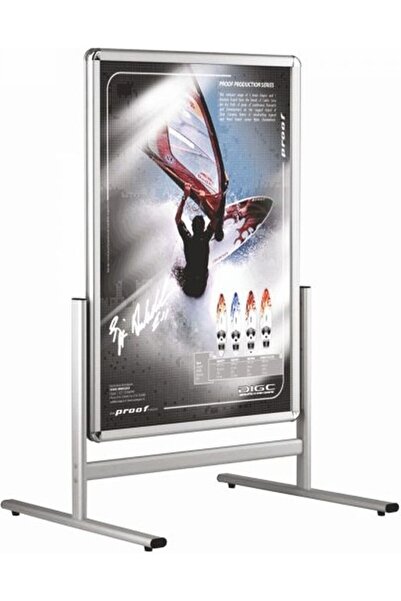 OfisDS B1 70X100 cm Çift Iki Taraflı Kısa Ayak Alüminyum Reklam Poster Kaldırım Pano