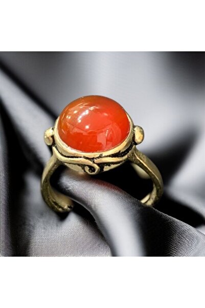 AURA STONE AuraStone Kahverengi Akik Bronz Yüzük