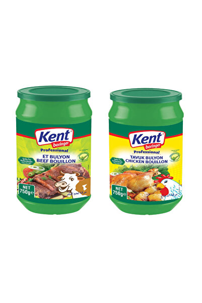 Kent Boringer 2'li Bulyon Seti Et ve Tavuk Bulyon 750g 2 Adet