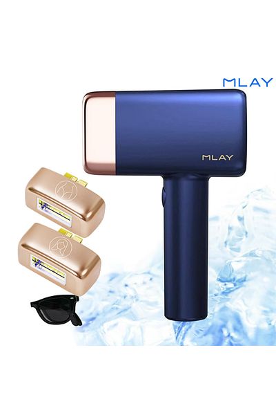 Mlay T14 Laser Hair Removal Device HR+BK+FA, Body Hair Removal 500000 Flashes Replace lens