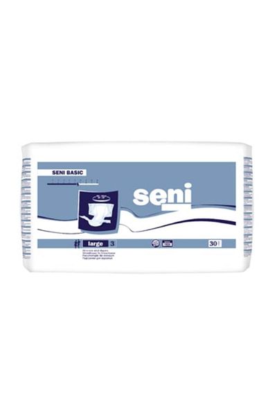 Seni Basic Adult Diapers L 30 pieces