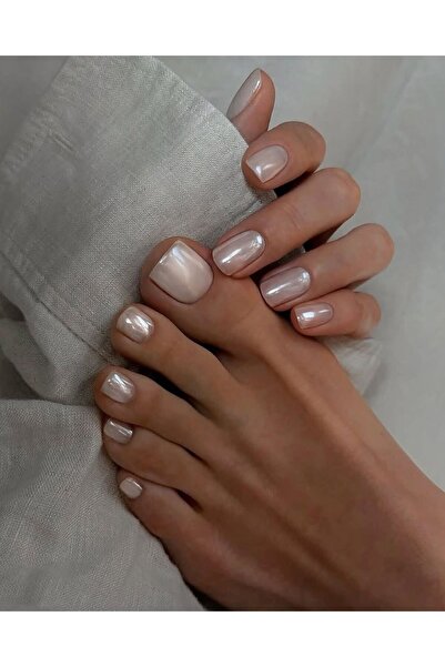 ZarDünya Beyaz El & Ayak Takma Tırnak Set