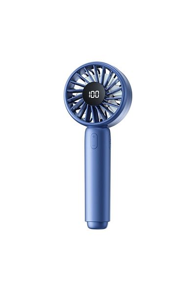2DAYFIND Portable Fan with Digital Display, W124, ABS, Polycarbonate, Blue