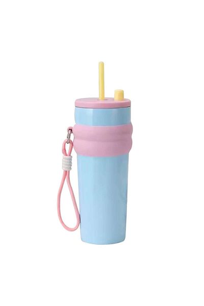 2DAYFIND Stainless Steel Thermos, 710ml, Z55, Light Blue