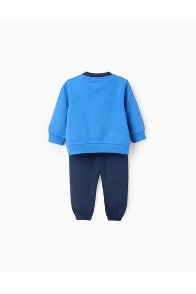 Ziddy Cotton Brushed Tracksuit for Baby Boys 'Spidey', Blue