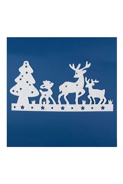 OEM Sticker decorativ Evia de Craciun cu Reni in zapada