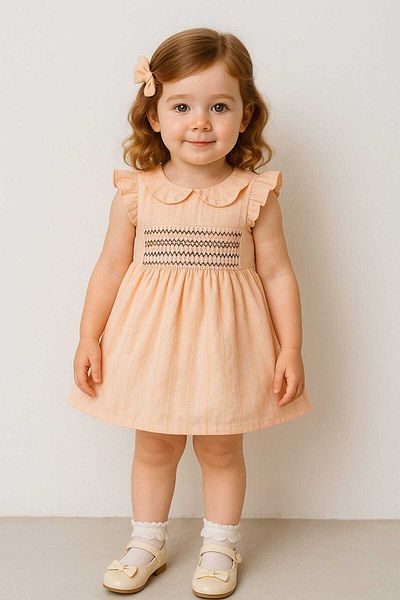 VİYOLİNA Süzi̇ne Embroidered Collar Dress