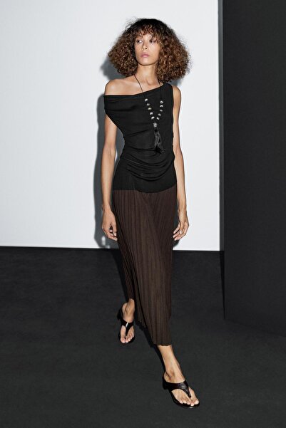 Massimo Dutti Pilili midi etek