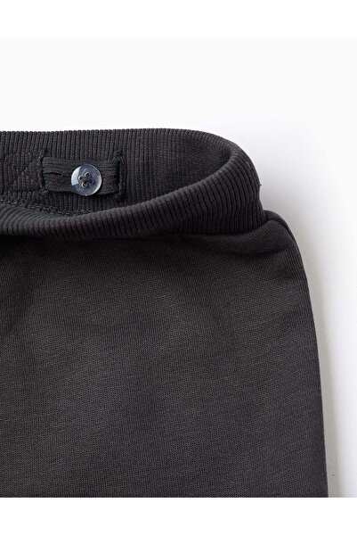 Ziddy Joggers Sweatpants with Cargo Pockets for Baby Boys, Grey