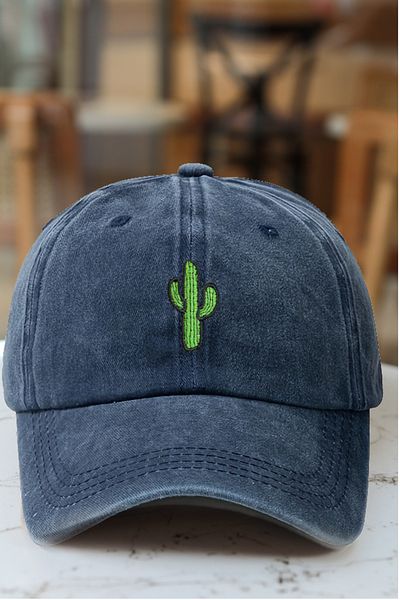 CAP BROS Cactus Embroidered Vintage Cap Hat