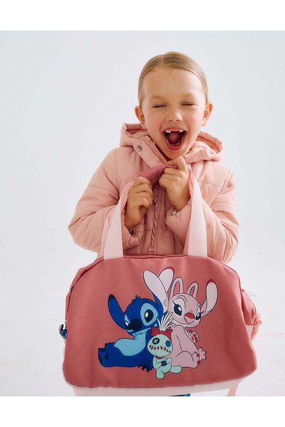 Ziddy Sports Bag for Girls 'Stitch', Pink