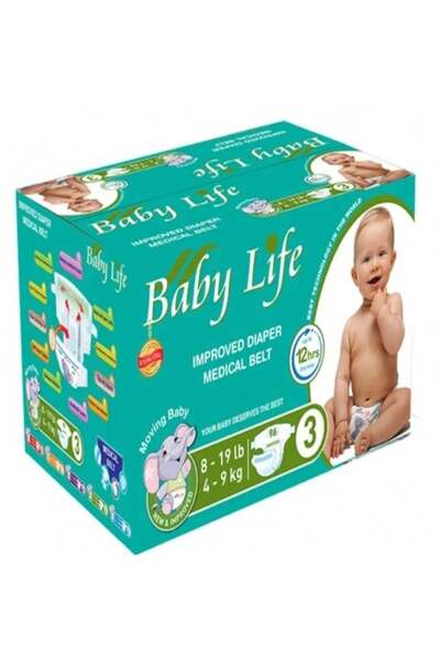 BabyLife Baby Life Box Size 3 - 96 Diapers