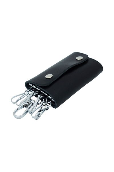 ButicCochet Key holder, black, made of genuine leather - PR156