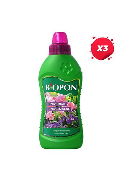 biopon X3 - UNIVERSAL FERTILIZER 0.5L