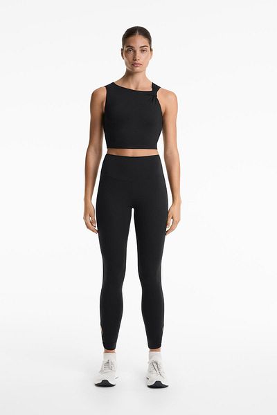 Oysho Asymmetrical twist Comfortlux tank top