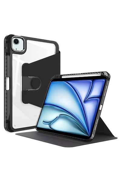 2DAYFIND Protective Case for iPad Air 11 2024/2025, G43, Hard Plastic, Intense Dark