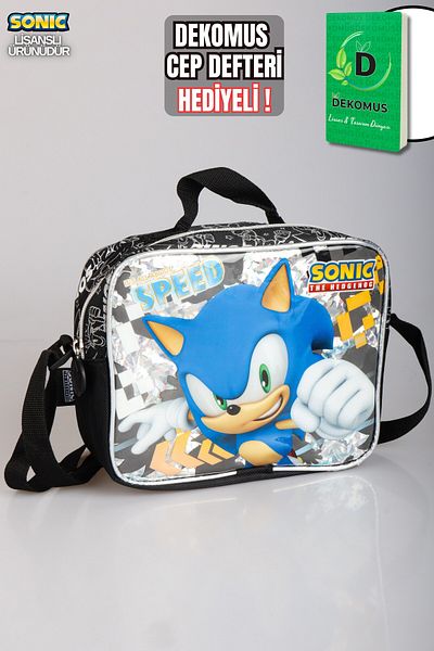 Sonic مجموعة خاصة مرخصة للموسم الجديد مع حقيبة غداء DEKOMUS "دفتر جيب DEKOMUS مع هدية