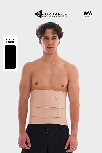 EUROPACK LP-335 مشد البطن ذو 3 ألواح - مشد بعد شفط الدهون وشد البطن مع وسادات...