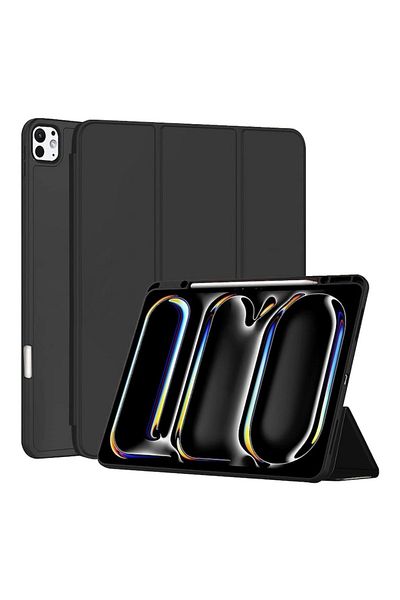 2DAYFIND Protective Case for iPad Pro 13 2024, G35, TPU, Intense Dark