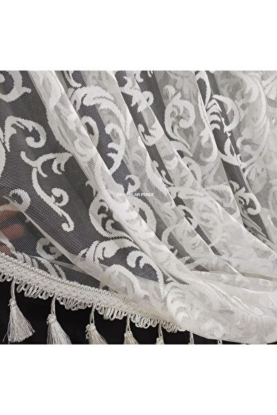 Ceylanlar perde Fake Double-Breasted Curtain with Vine Tassels and Rope (Medium Pile 1/2.5)