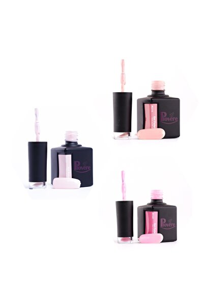 PIOVERE Kalıcı oje French 3'lu seti (15ml)