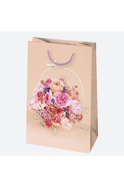 Colour Bouquets Flower paper gift bag, gift bag 16x24x7 cm