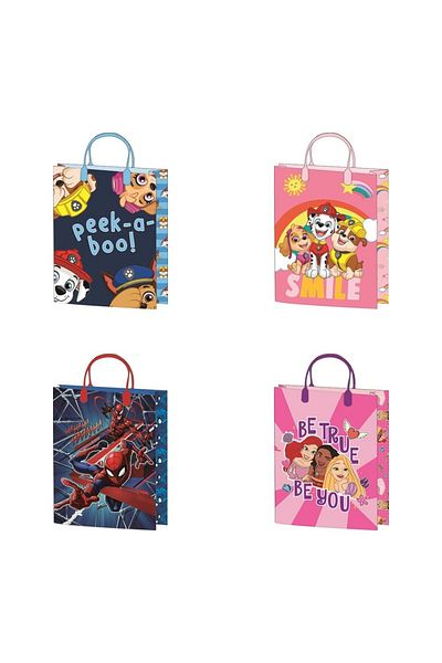Disney Paw Patrol, Spider-Man Paper Gift Bag 34x26x12 cm