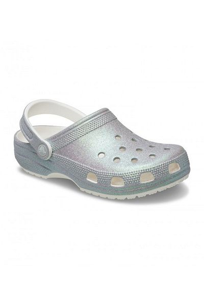 Crocs Класически блестящи пантофки Cg бели за жени