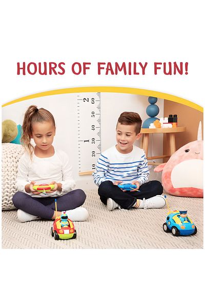 COOYA 2 Pack Cartoon Remote Control Police Cars, Radio Control Toys for Kids, Gifts for Kids
